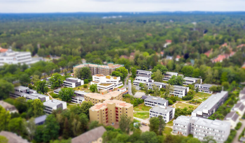 Studentendorf Schlachtensee von oben